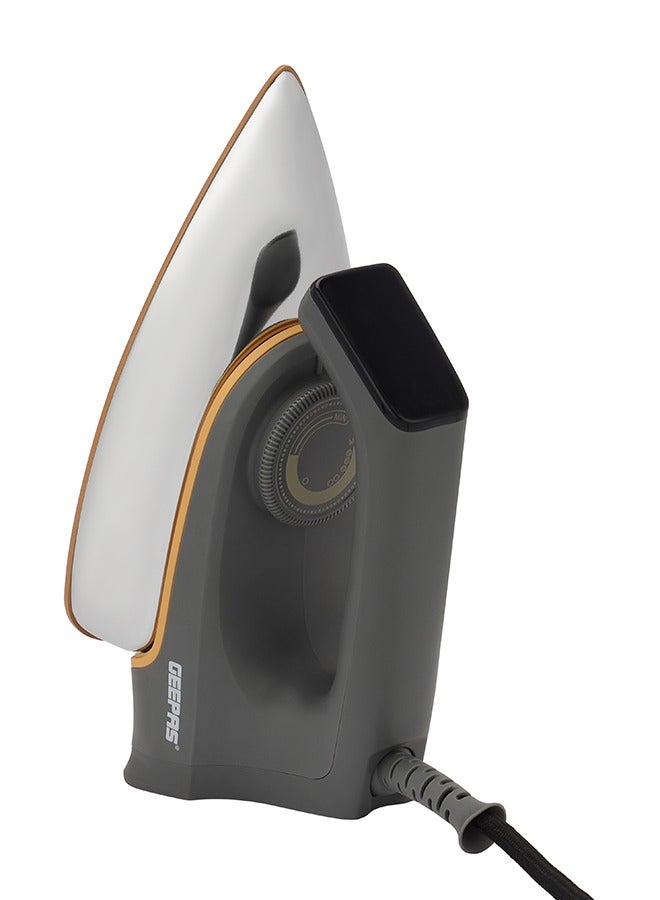 Compare Dry Iron  NonStick Coating Plate & Adjustable Thermostat Control | Indicator Light | Perfect for All Types Of Clothes | 2 Years Warranty 1310 W GDI23016 Multicolour at KSA Price
