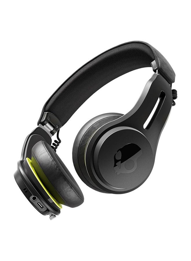 Compare Icon ANC OnEar Active Noise Cancelling Wireless Bluetooth Headphones, 60 Hr Battery, Microphone, Works with iPhone Android True black at KSA Price
