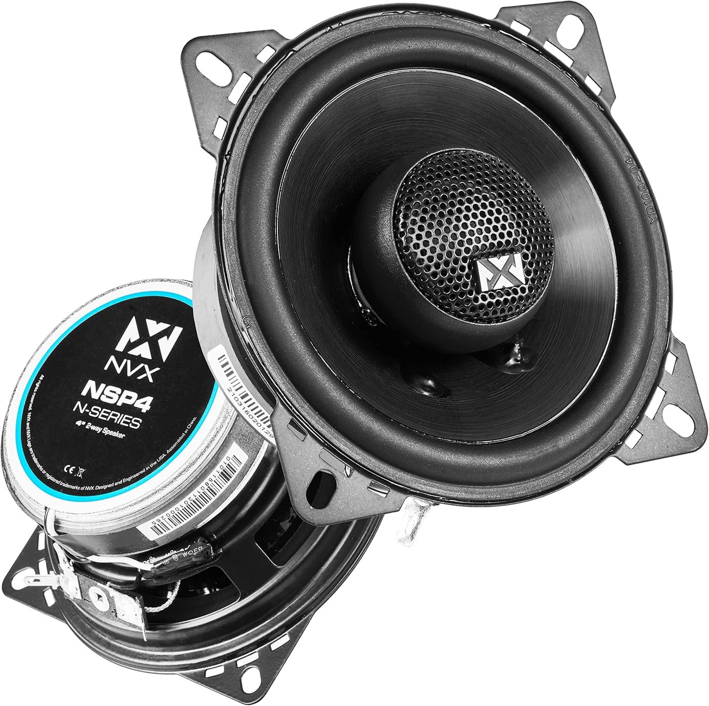 Compare NVX NSP4 4 Car Speakers  300W Max, 100W RMS, 2Way Coaxial with Silk Dome Tweeters at KSA Price