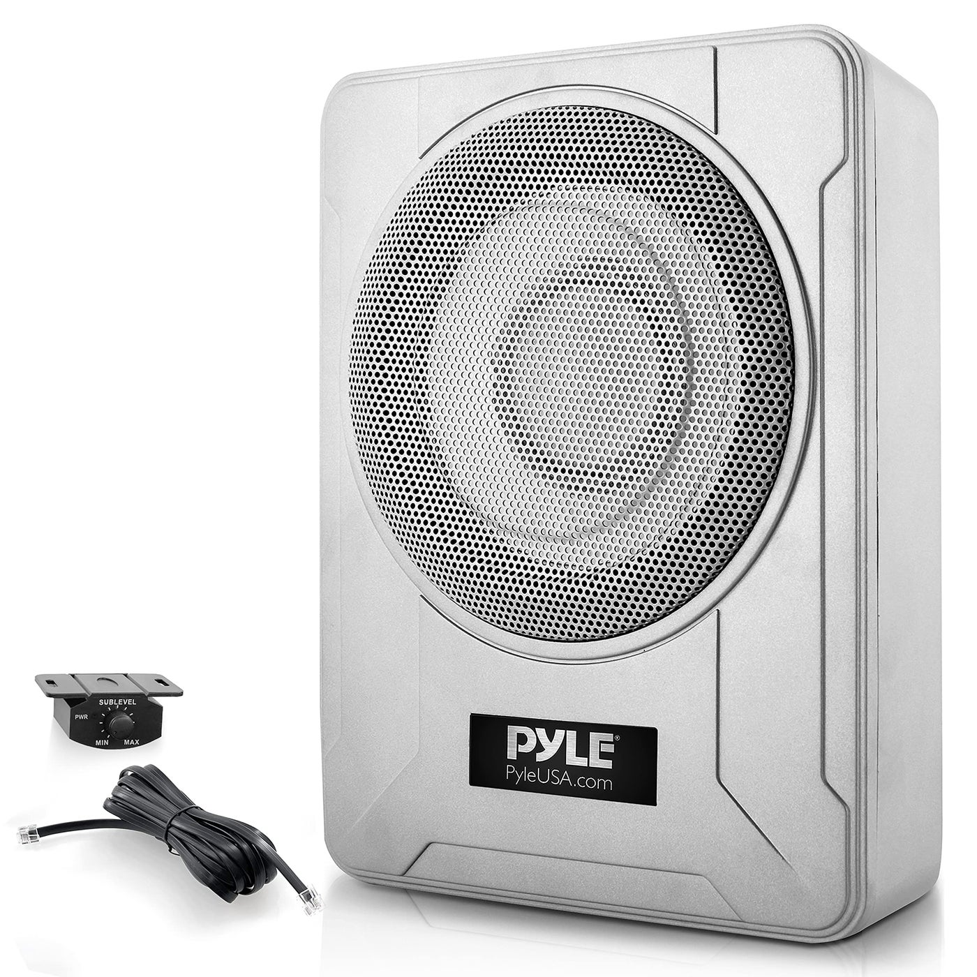 Pyle 8Inch LowProfile Amplified Subwoofer System 600…