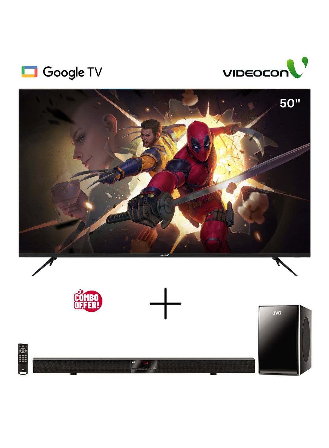 50 Inch Edgeless 4k UHD Google TV +…