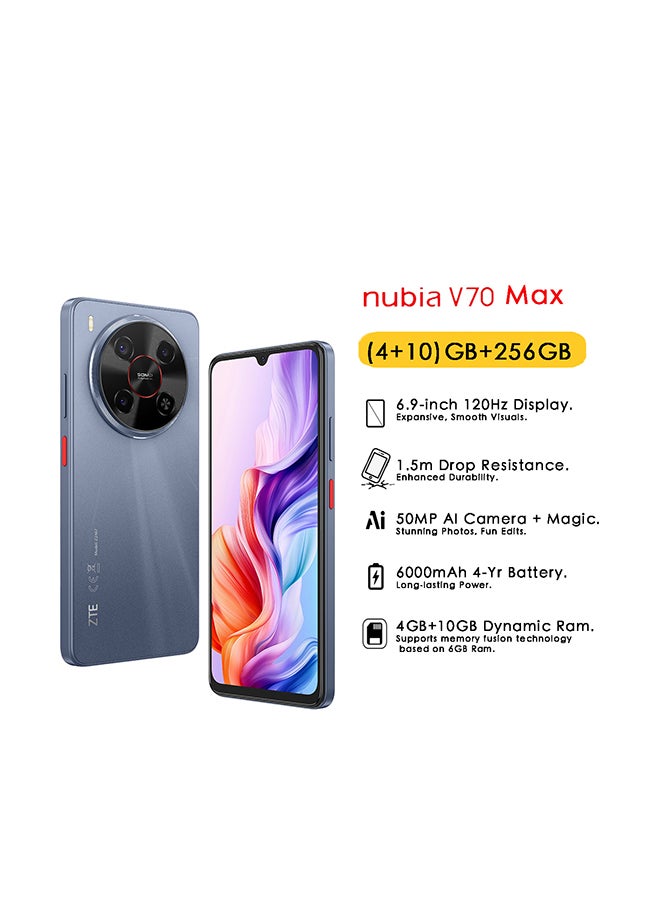 Blade V70 Max Dual SIM Galactic Grey 4GB+10GB…