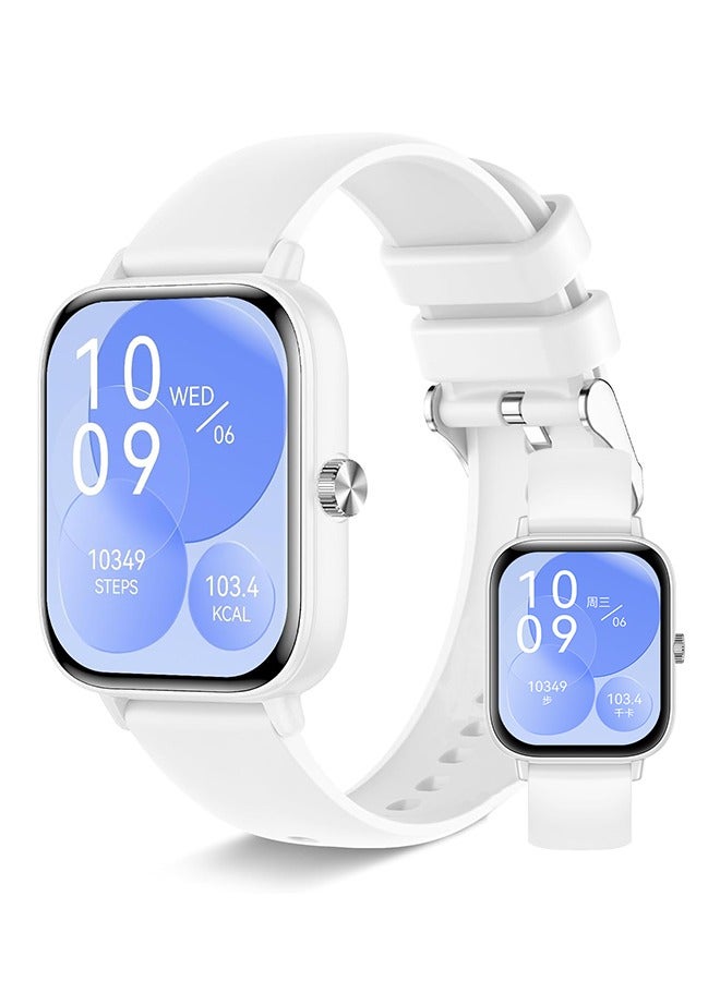 Compare Smart Watch for Men and Women with White Case, 1.83 Fitness Tracker, Heart Rate MonitorSleep TrackerPedometer, 100+ Sport Modes, Compatible with Android & iOS at KSA Price
