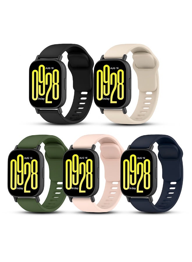 (Pack of 5) Silicone Straps For Redmi Watch…