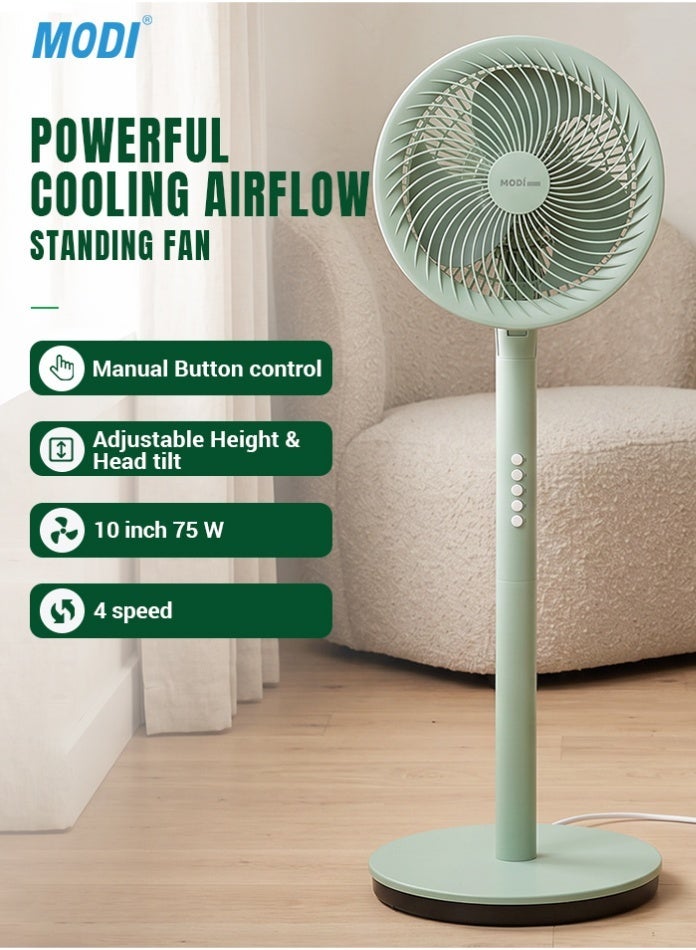 10 Inch 75W Air Circulation Pedestal Fan,…