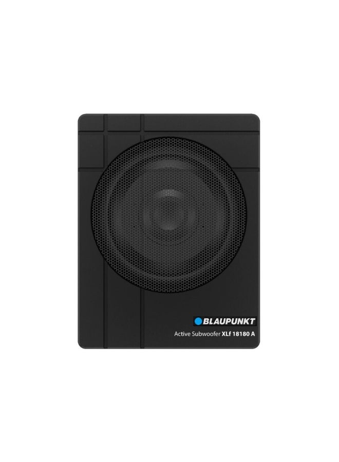 Compare Blaupunkt XLF 18180 A 8Inch Active Under Seat Subwoofer | 280W Max Power | Slim Aluminum Enclosure | Class D Amplifier | Wired Remote Included at KSA Price