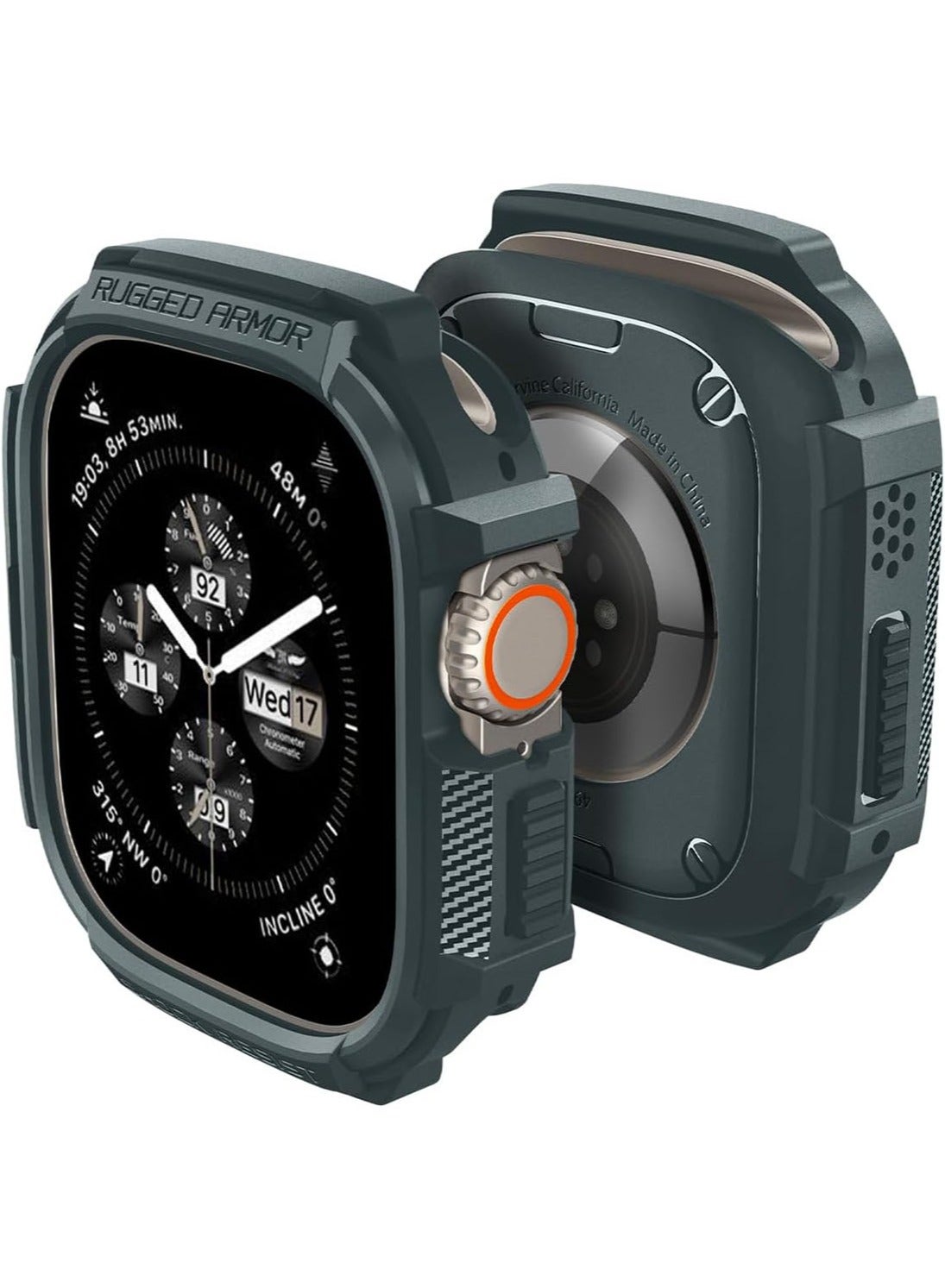 Compare Rugged Armor Apple Watch Ultra 321 Case Durable TPU Cover 49mm  Abyss Green at KSA Price