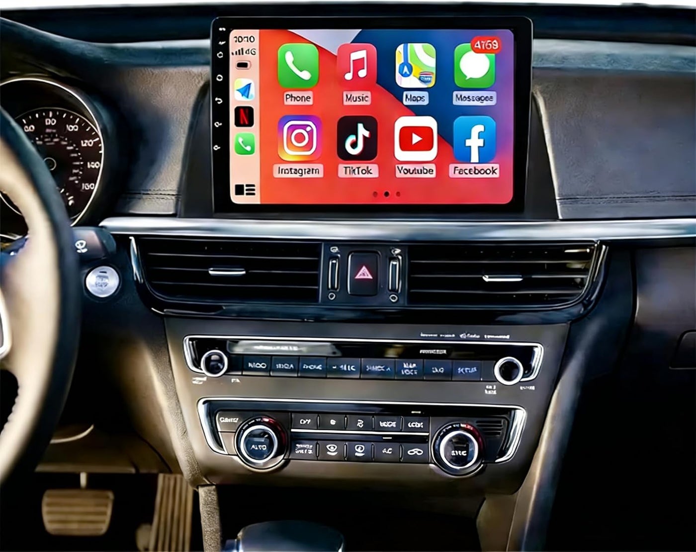 Hiolpen QA1768X 10 Inch Android 13 Car Stereo…