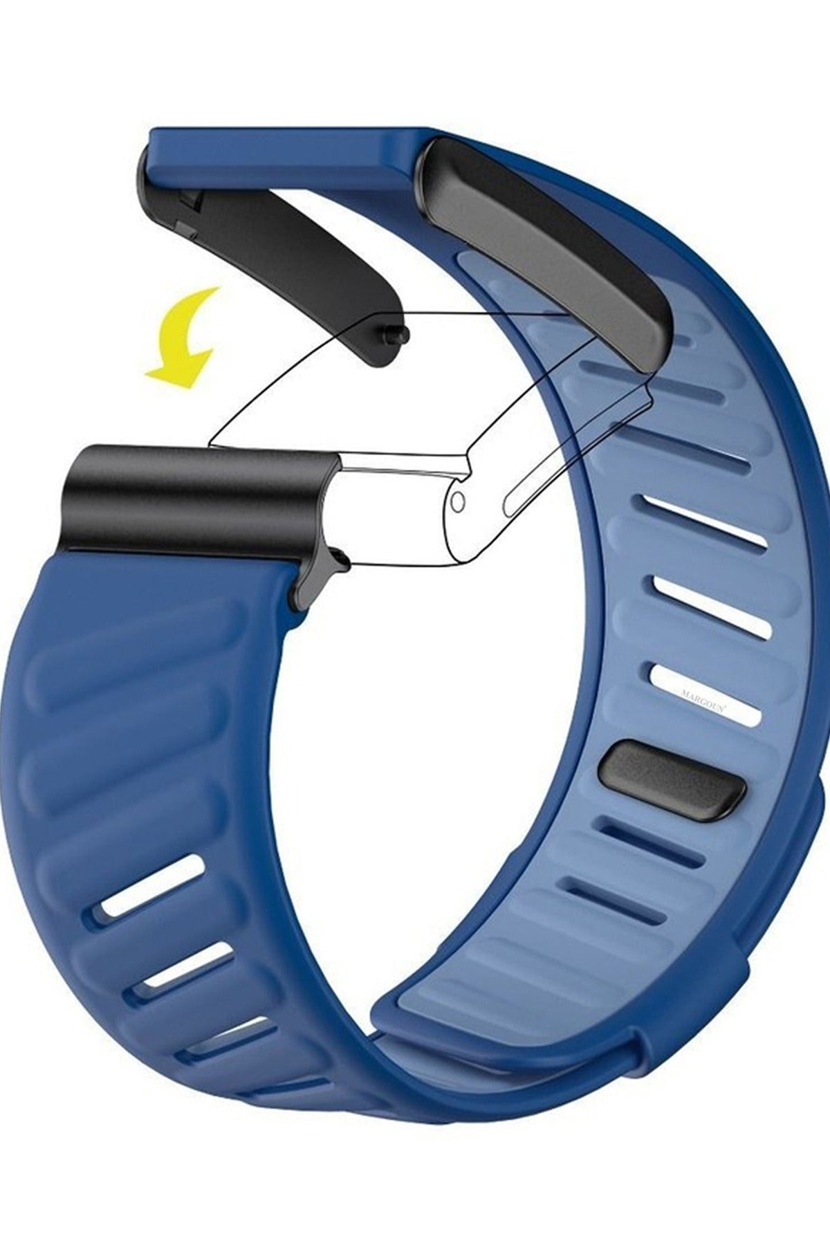 Compare Sports Strap Compatible with Whoop 5.0 Soft and Breathable Silicone Strap Adjustable Replacement Wristbands for Whoop 5.0 Band Blue at KSA Price