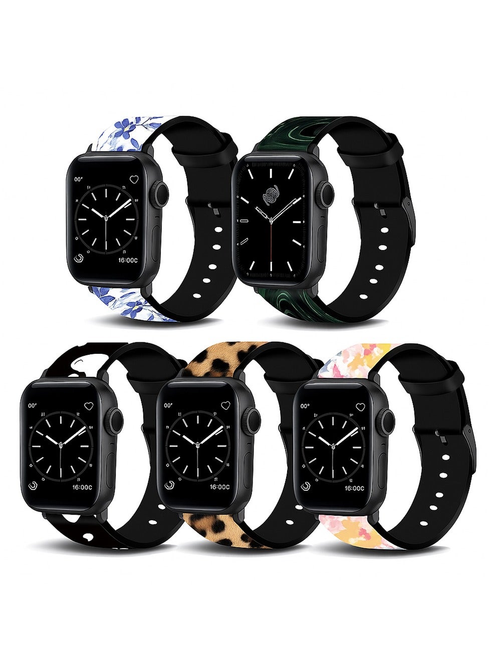 (Pack of 5) Silicone Straps Compatible with…