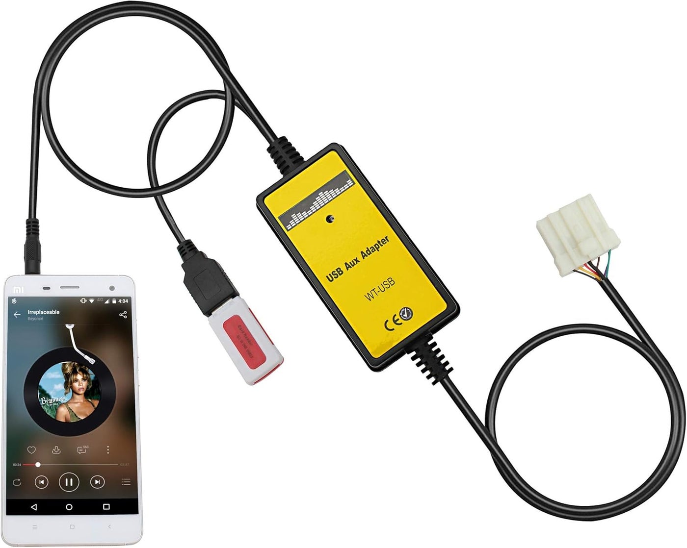 Yomikoo Aux Interface, USB/AUX Mp3 Player Adapter…