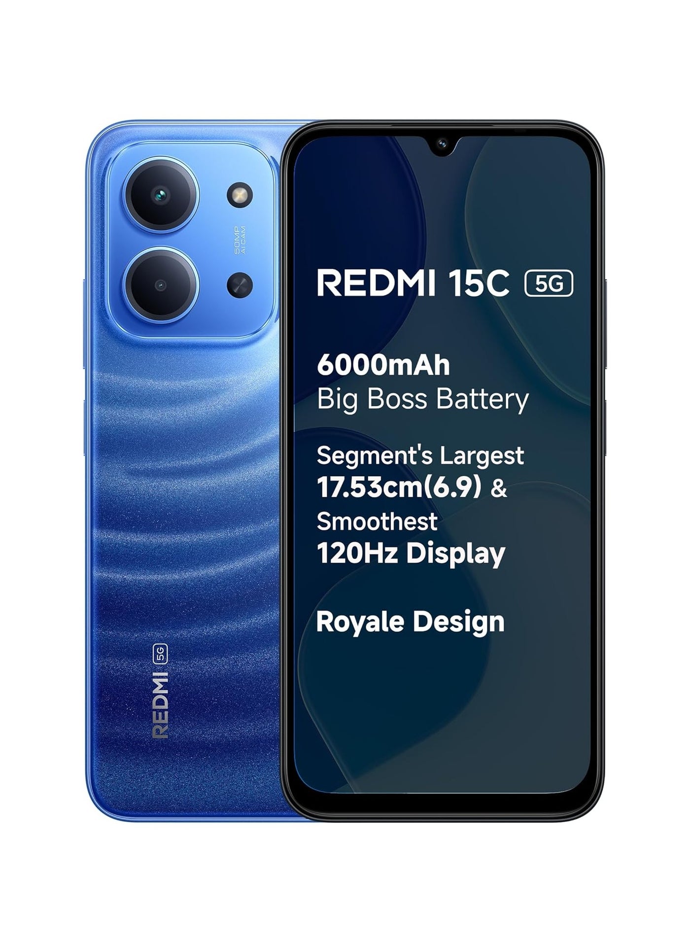 Redmi 15C 5G (Moonlight Blue, 8GB RAM, 128GB…