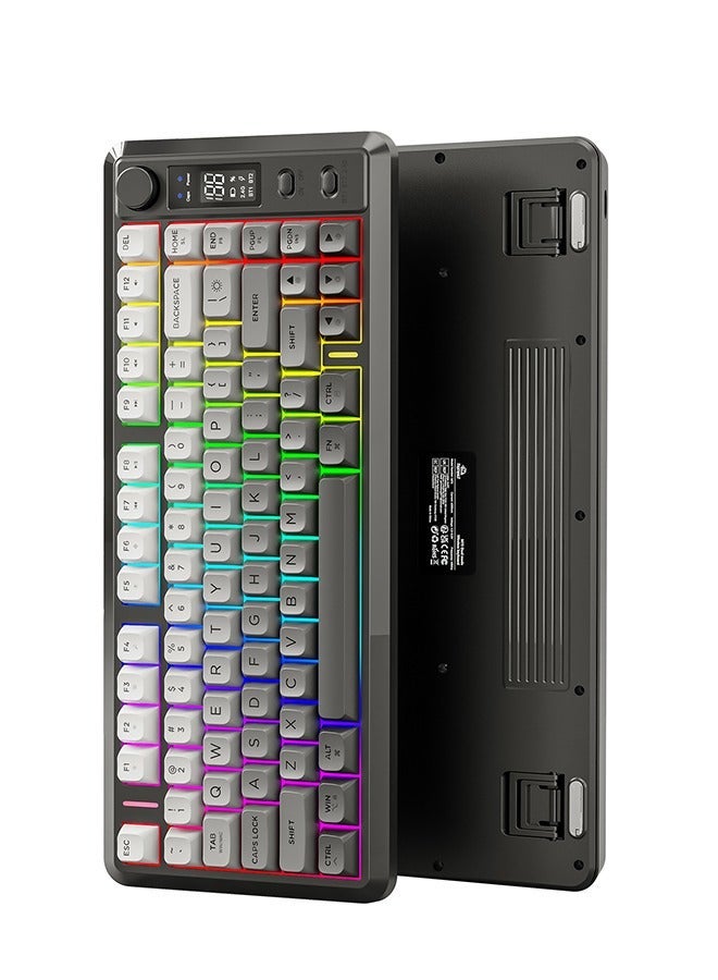 Compare M75 Wireless DualMode Keyboard, 2.4G + Bluetooth, 81Key Compact, PBT Keycaps, Smart Screen & RGB for PCMac at KSA Price