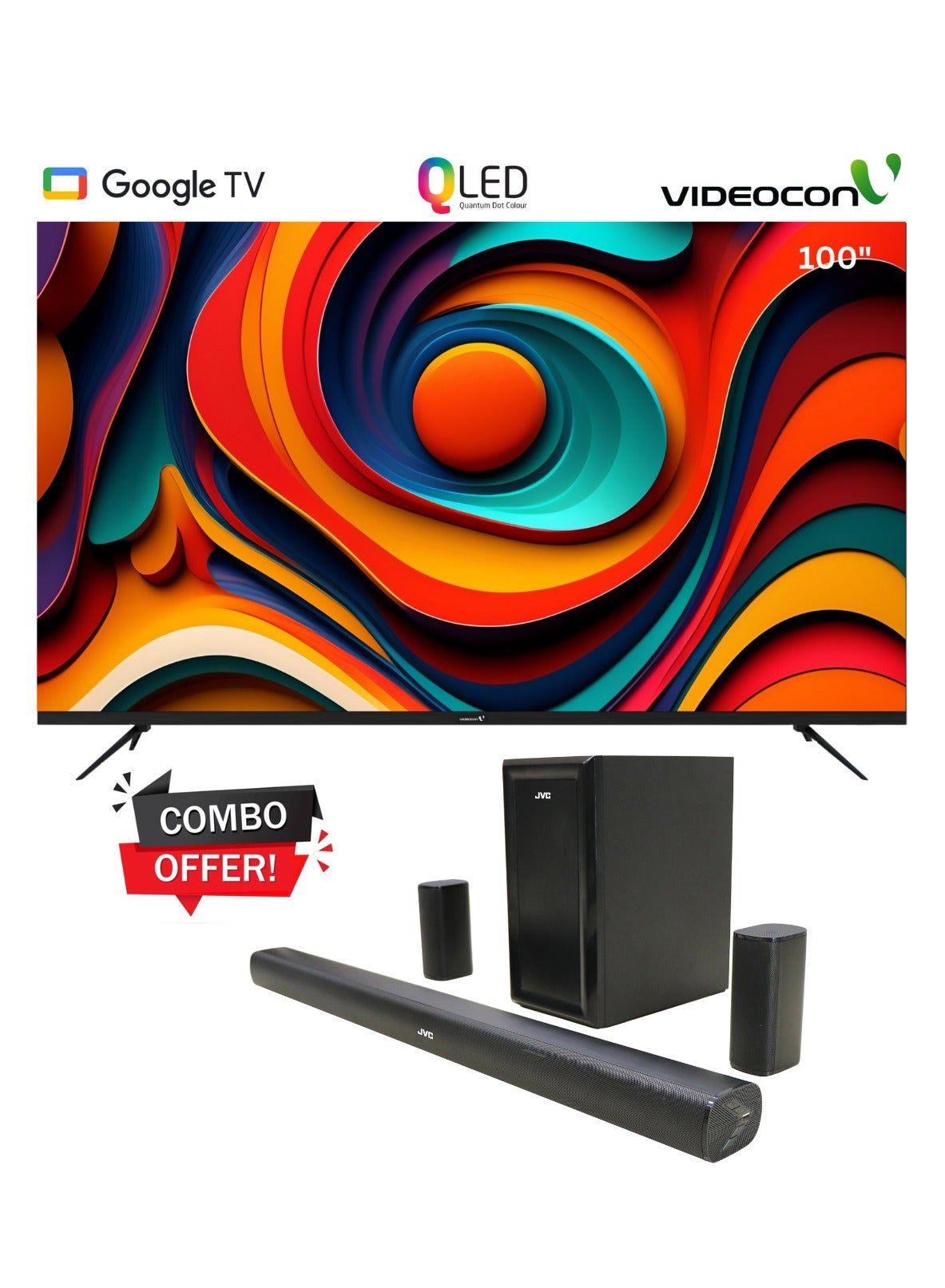 100 Inch Edgeless QLED 4K UHD Google TV…