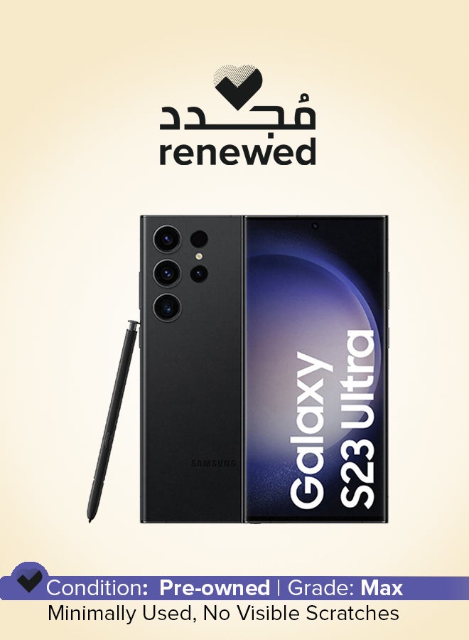 Compare Renewed  Galaxy S23 Ultra 5G Single SIM + eSIM Phantom Black 8GB RAM 256GB  International Version at KSA Price