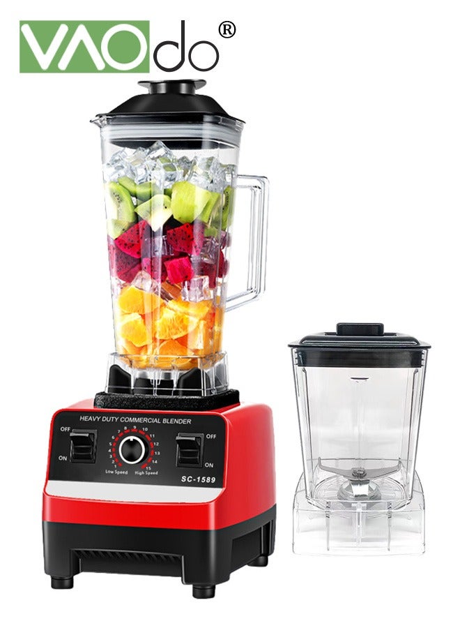 Compare 4500W Blender Professional High Speed Countertop Blender with Durable Stainless Steel Blades BPA Free Blender for Shakes and Smoothies Nuts Ice and Fruits Dishwasher Safe at KSA Price