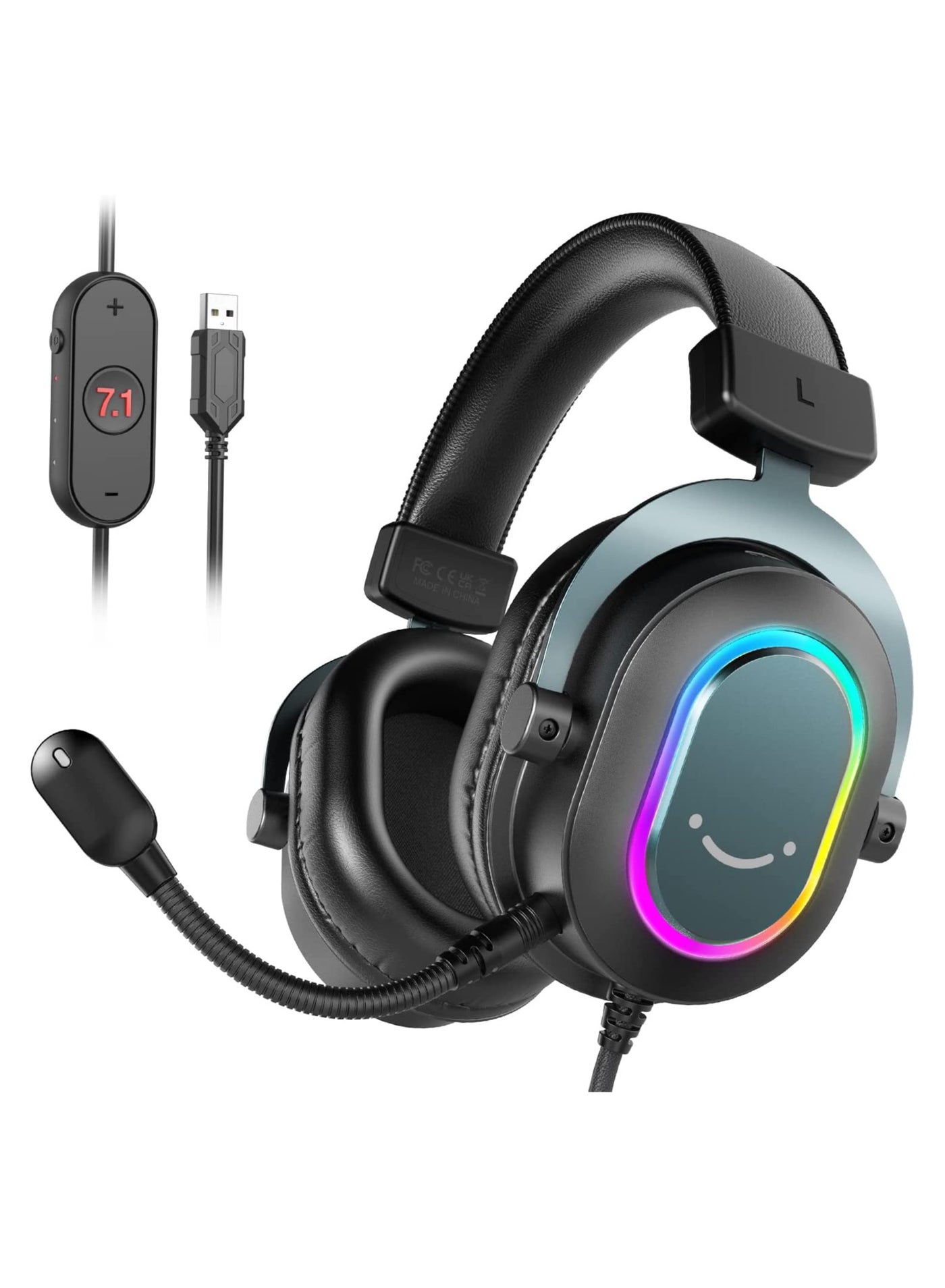 FIFINE Gaming Headset with Microphone, Over Ear…