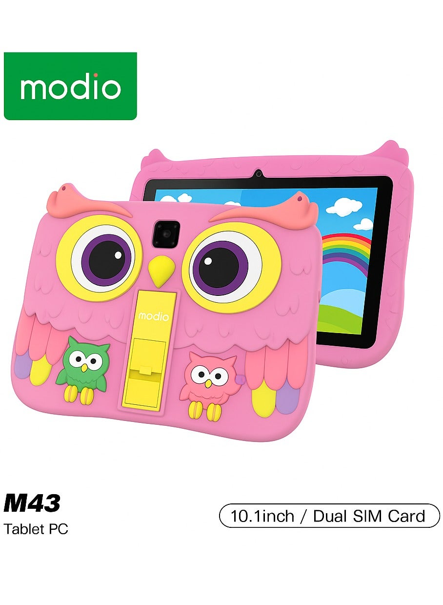 Compare Modio M43 Kids Tablet – 10.1 HD IPS Display | 8GB RAM + 512GB ROM | Dual SIM | 5MP Front + 8MP Rear Cameras | 8,000mAh Battery | Android OS | Owl Shockproof Case | Free Gifts Included | Colour: Pink at KSA Price