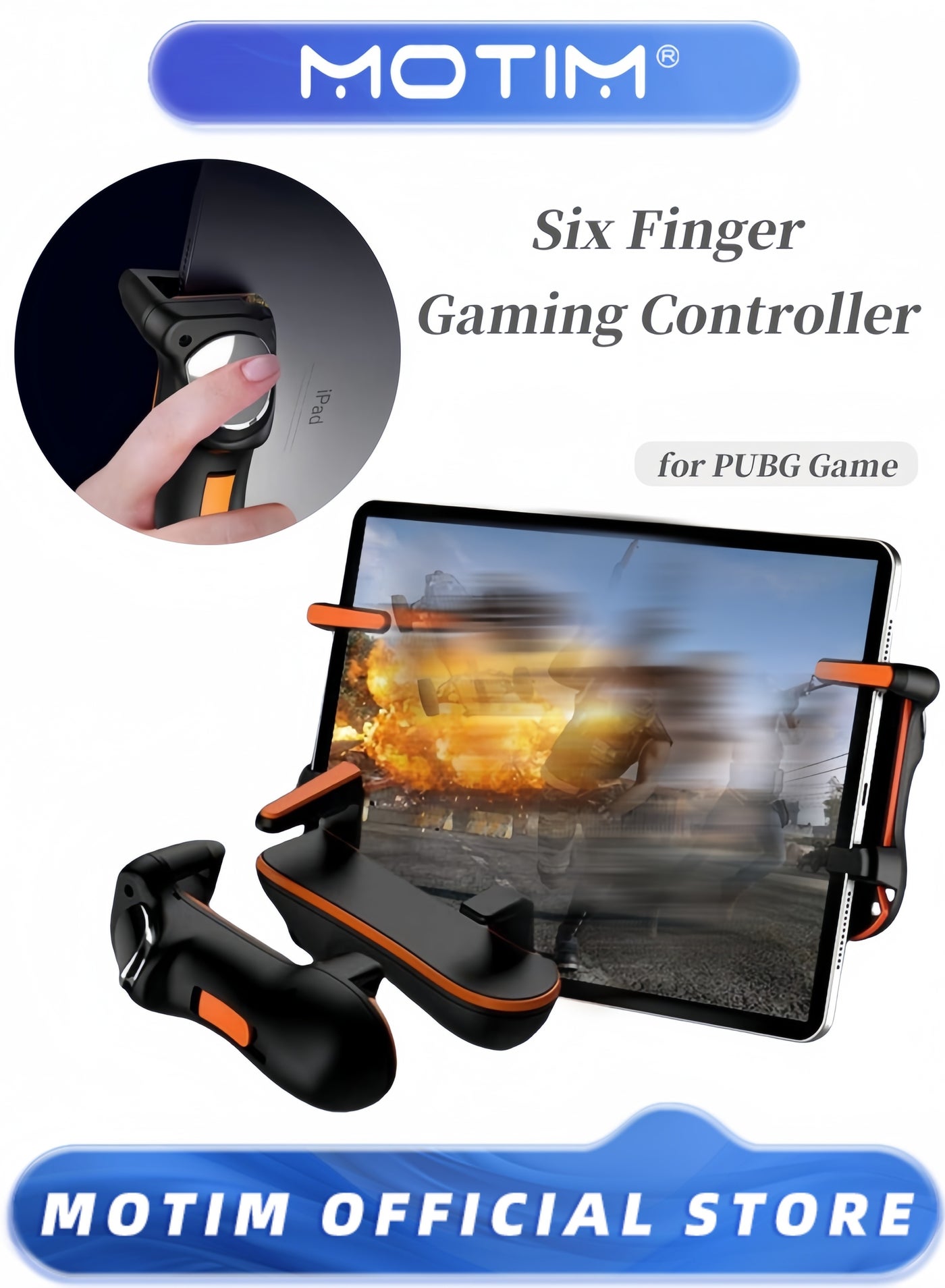 Compare 6Finger Gaming Trigger for PUBG L1 R1 Joystick Button for Mobile Gaming Controllers at KSA Price