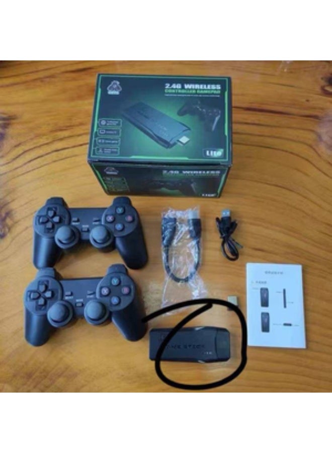Compare 2.4G Wireless Retro Game Stick Console Lite with 2 Wireless Controllers and 64GB TF Card at KSA Price