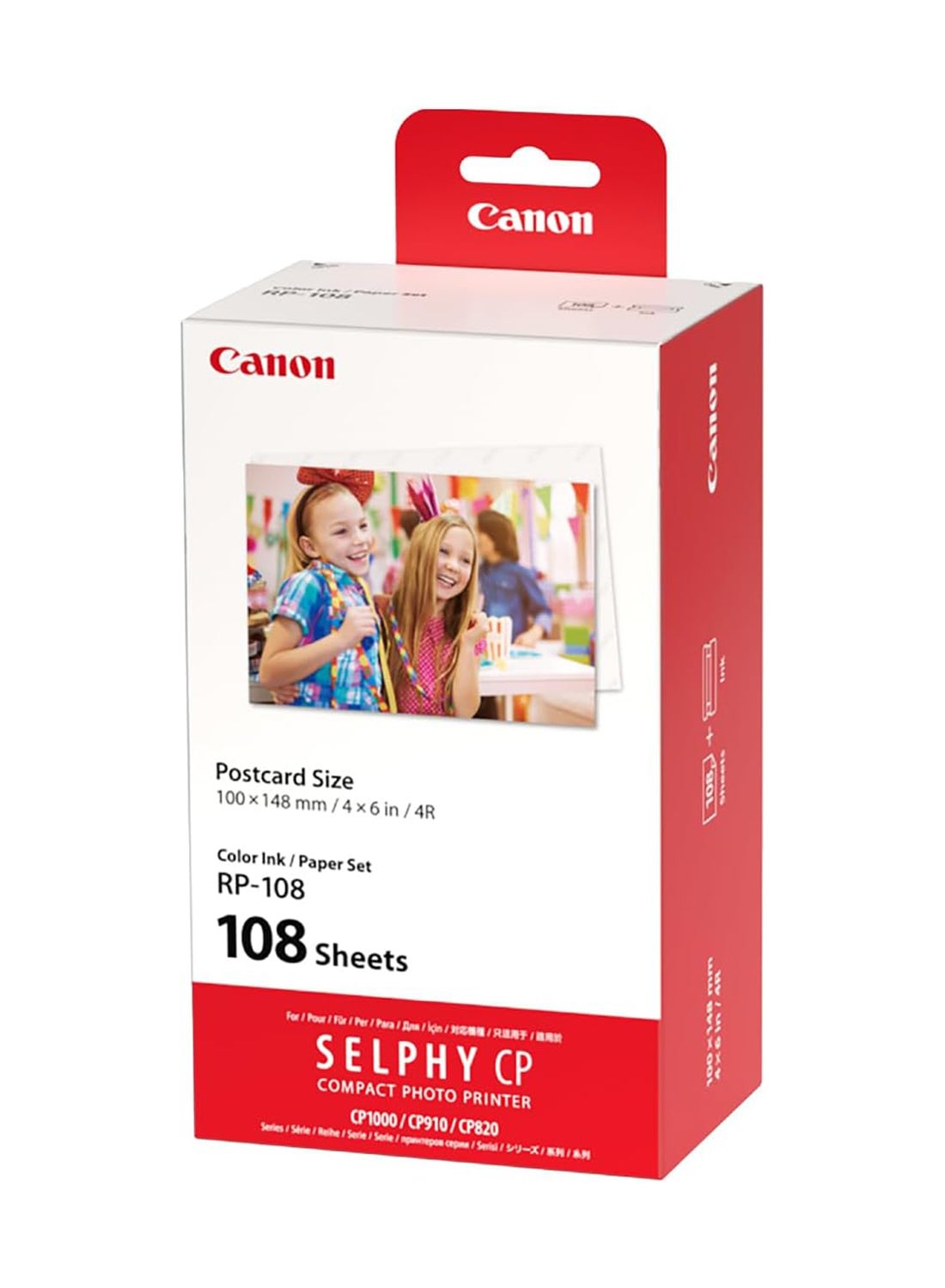 Compare SELPHY Compact Photo Printer Postcard Size Color InkPaper Set RP108 Multicolour at KSA Price