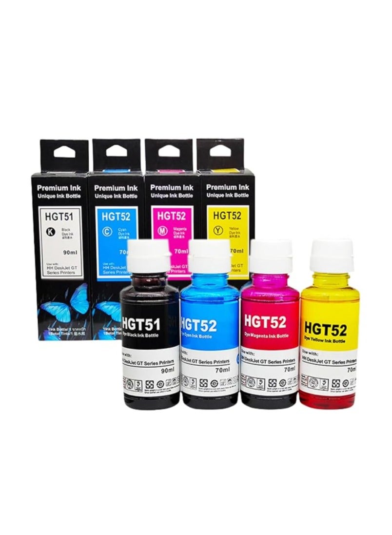 Compare GT 5810,GT 5820, 5821, 5822, 310,315,316,319,410,415,416,419 720,750,790 GT51 GT52 InkCompatible Ink Cartridges for  DeskJet GT 5810,GT 5820, 5821, 5822, 310,315,316,319,410,415,416,419 720,750,790 Printers 4Packs at KSA Price