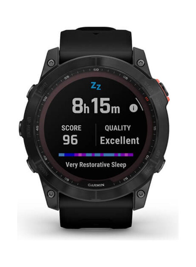 Compare Fenix 7X  51MM  Solar Edition  Up To 37 Days Battery Life with Solar Charging  1.4inch SunlightVisible Display, Scratch Resistant, Power Glass™, Heart Rate Monitor, All Day Stress Monitor, Super Bright LED Flashlight, Advanced GPS Features, iOS and Android Compatible Slate GreyBlack at KSA Price