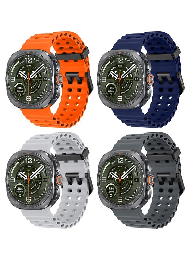 4 PACK Silicone Sport Band Compatible with Samsung…
