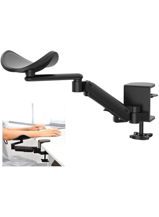 Compare Adjustable Armrest for Desk, Ergonomic 360°Rotating Elbow Cushion Pad with 6Level Height, Above Desk Extension Platform Arm Support for LeftRight Hand at KSA Price