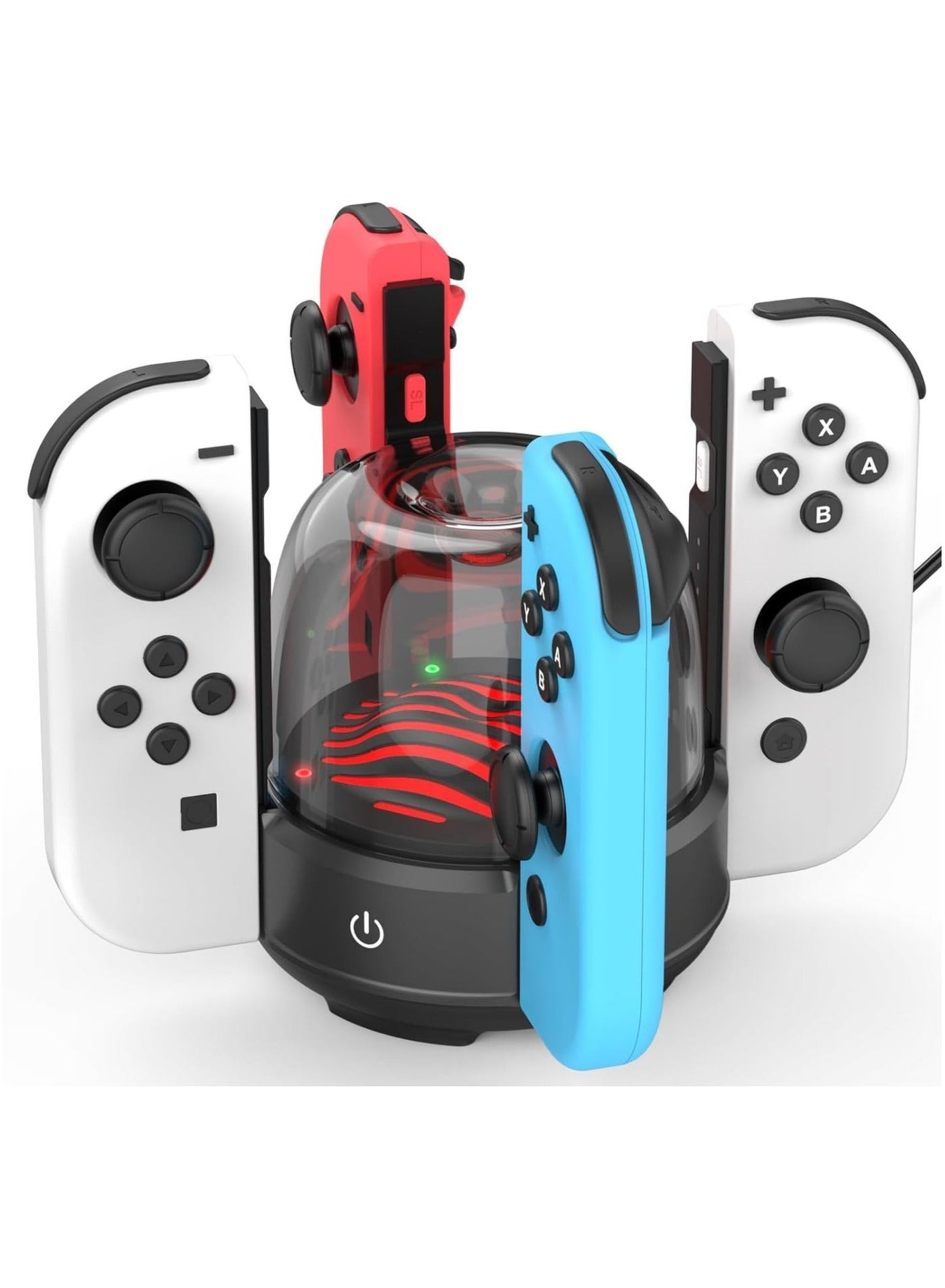 7 Colors LED Switch Joy-Con Charging Station…