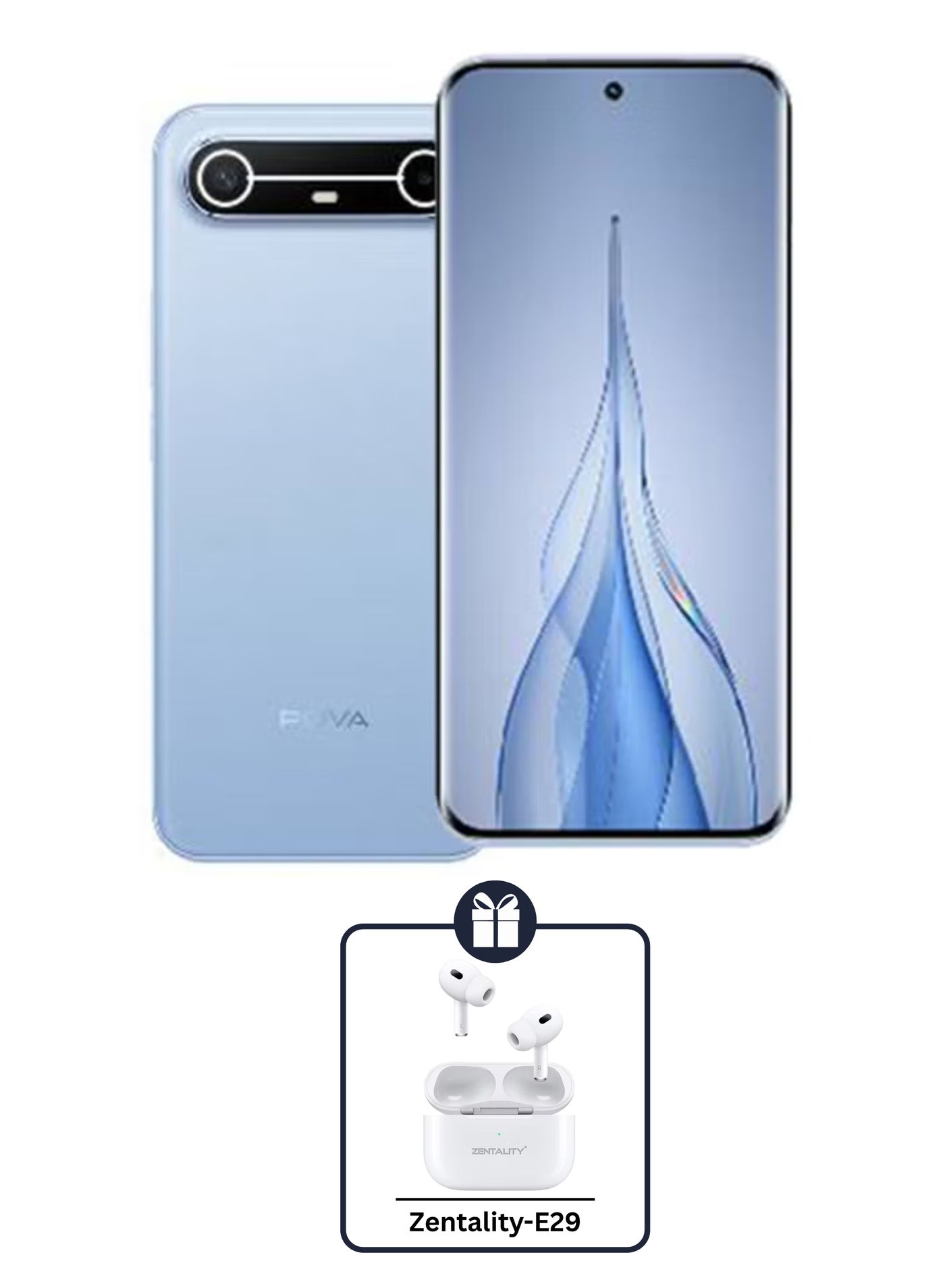 POVA Slim 5G Dual SIM Sky Blue 8GB RAM…