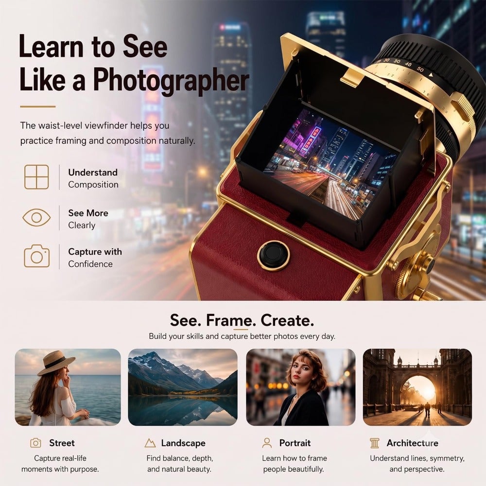 Vintage Digital Camera, 64MP 2.7K Retro Point and…
