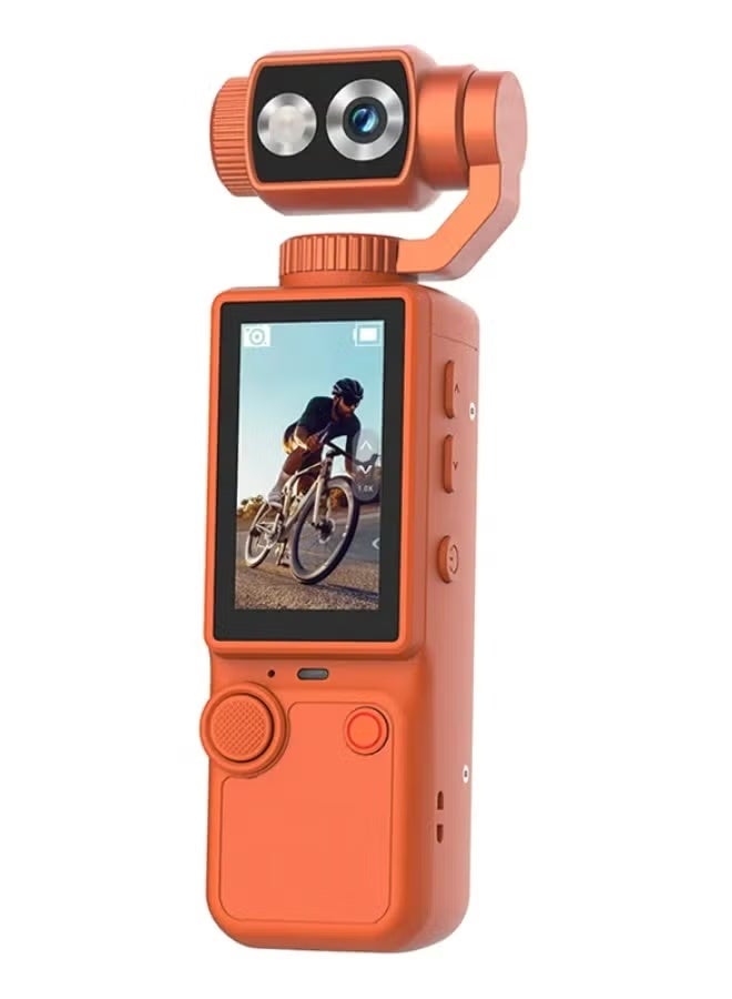 Compare Pocket 4 4K Ultra HD Camera – 180° Adjustable Gimbal, 2Inch IPS Display, 3000mAh Battery, Vlogging, Travel, and Outdoor Recording – Orange at KSA Price