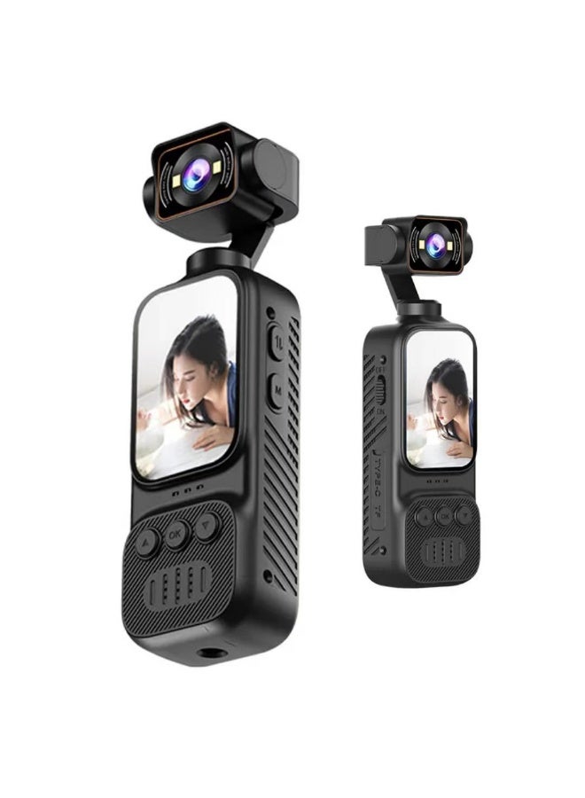 Compare Handheld Camera Sports Camera HD Anti Shake Pocket Camera with 2.0 Inch Screen, Auto Focus, Rotatable Lens, Fill Light, Portable Video Camera Long Battery Life at KSA Price