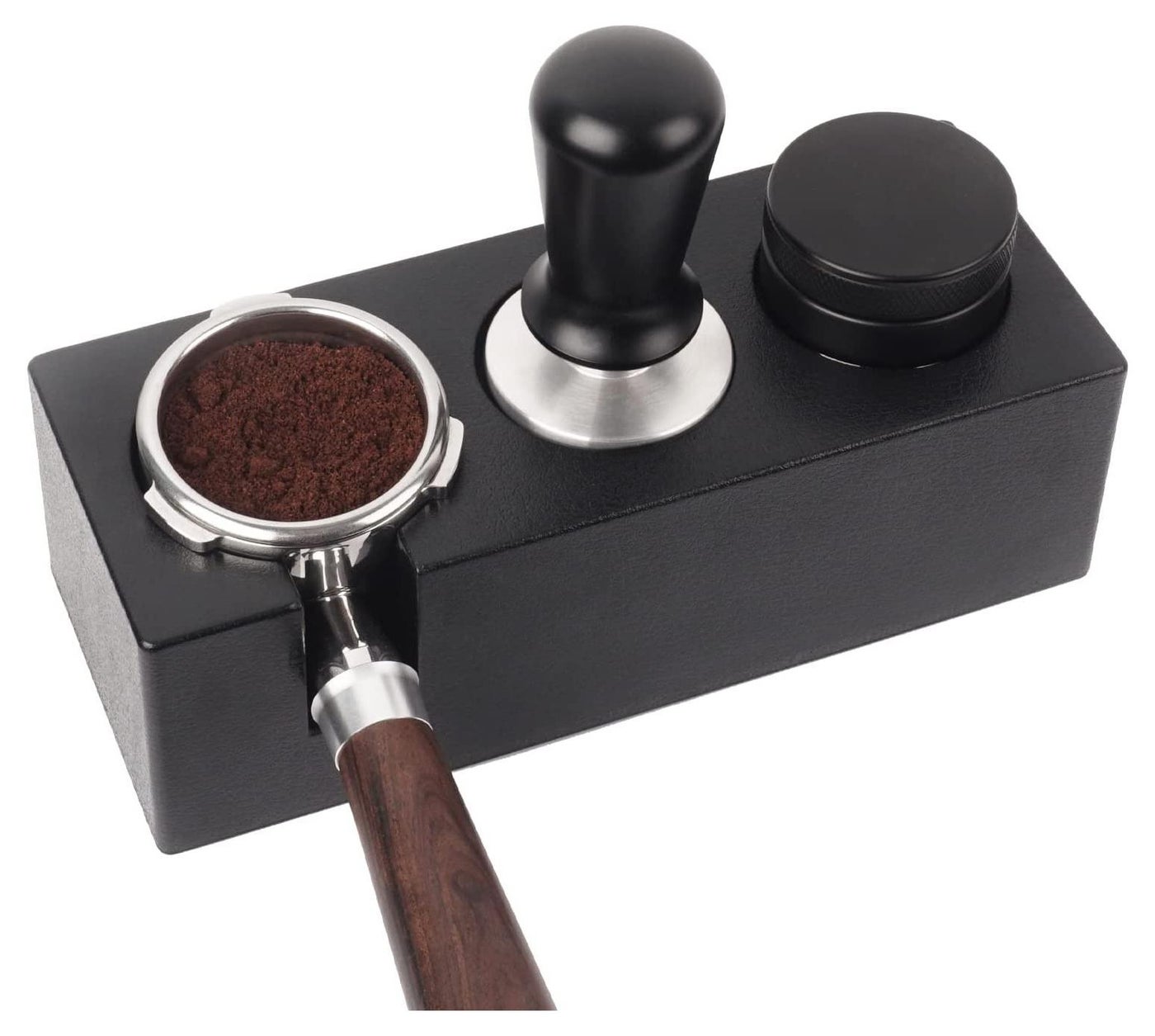 Espresso Tamper Holder & Portafilter Stand with…
