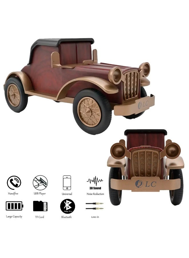Compare ClassicWood Wooden Car Radio & Speaker – Bluetooth, FM, USBSD, AUX, 1500mAh Battery at KSA Price