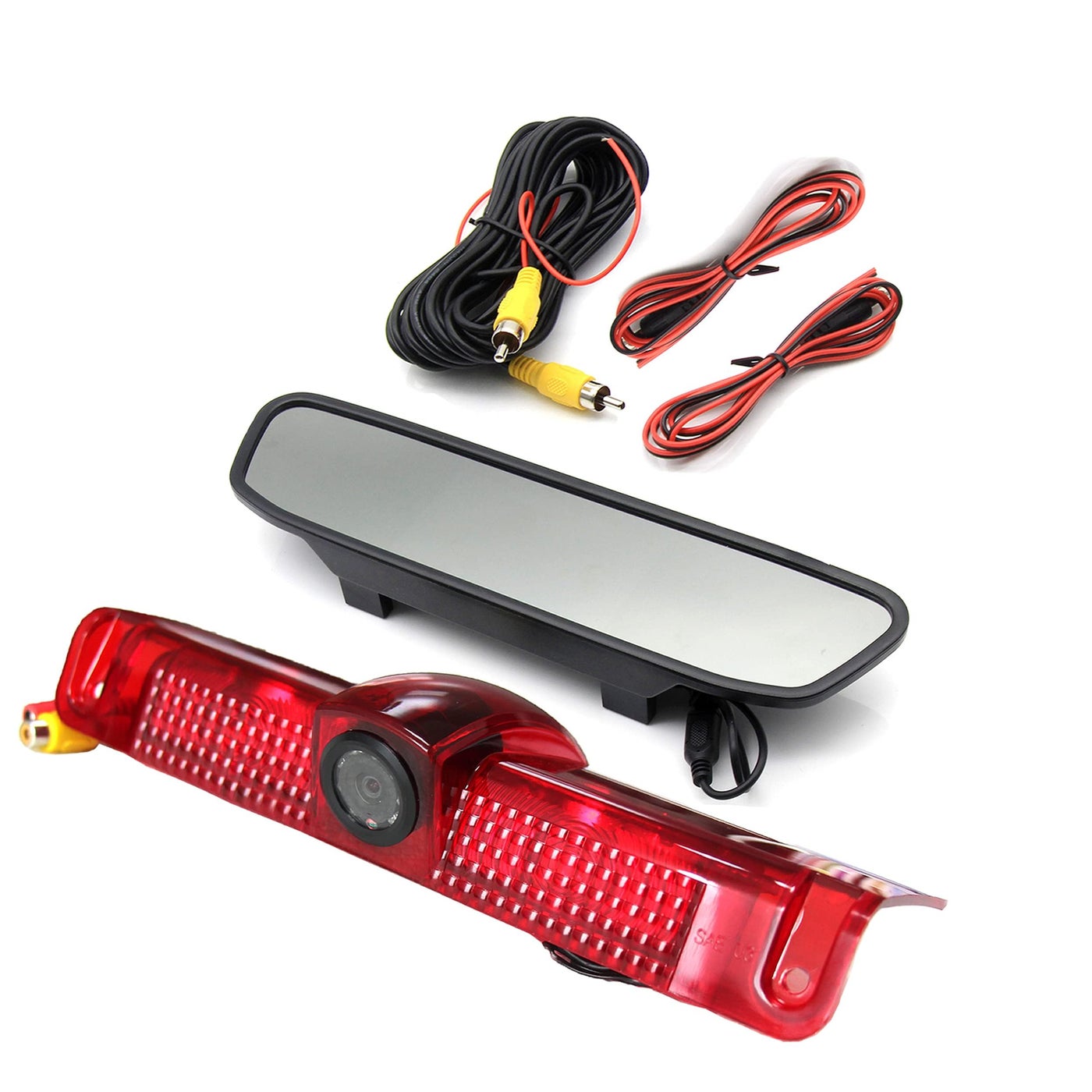 Compare RED WOLF 3rd Third Brake Light Backup Camera w4 Rear View Mirror Monitor Kit for Chevrolet Chevy ExpressGMC Savana 2500 3500 20032019 3rd Brake Light Position Mounted at KSA Price