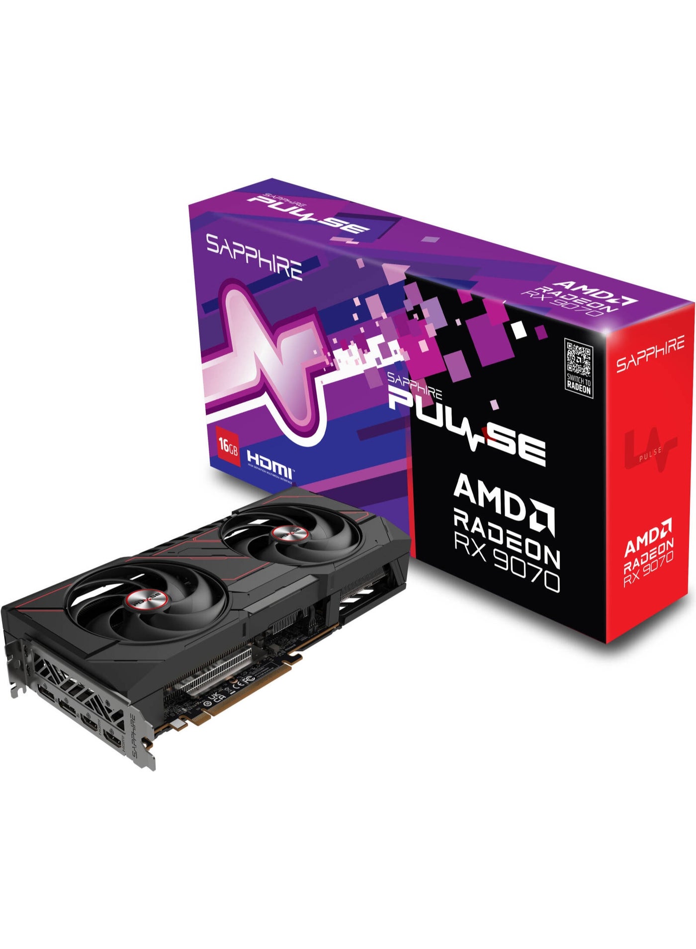 Compare PULSE AMD Radeon RX 9070 Graphics Card, 16GB GDDR6 256Bit Memory, 2520 MHz Boost Clock, 20 Gbps Memory Clock, 3584 Stream Processors, PCIExpress 5.0 x16 | 113490320G at KSA Price