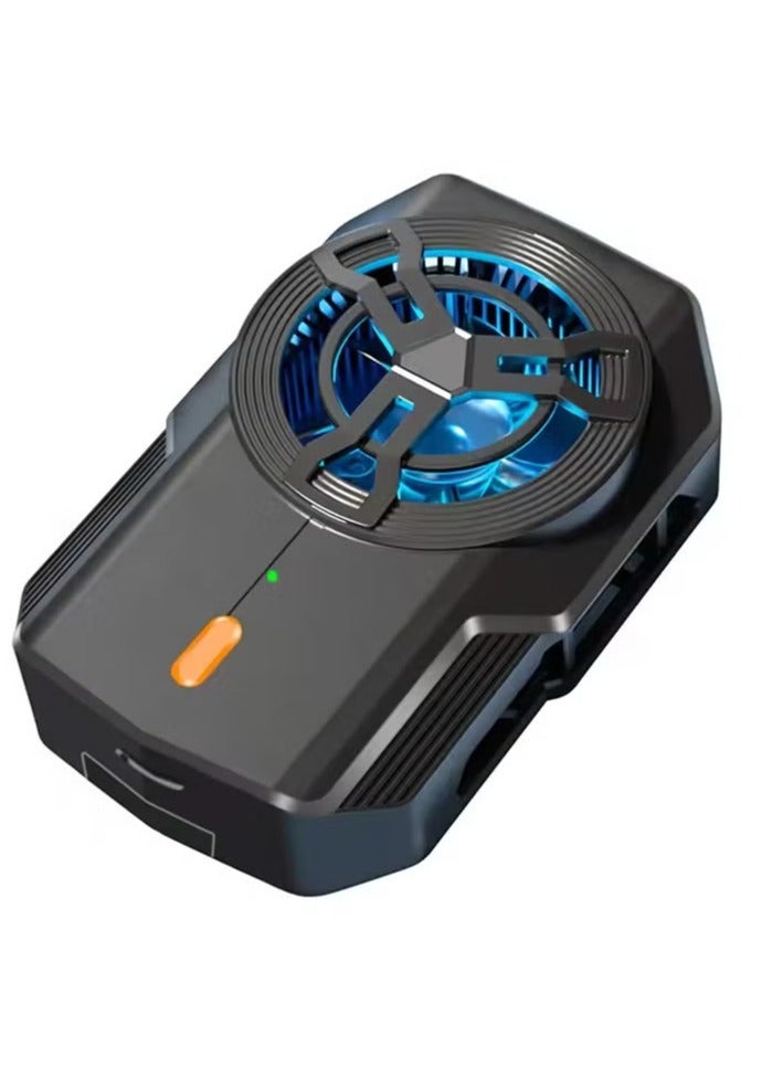 Compare Back Clip Phone Cooler, Phone Cooler for Mobile Gaming, Smartphone Radiator Refrigeration Fan Cooling, Phone with a Width of 7cm10cm for Live Streaming, Video, Mobile Gaming S17 at KSA Price