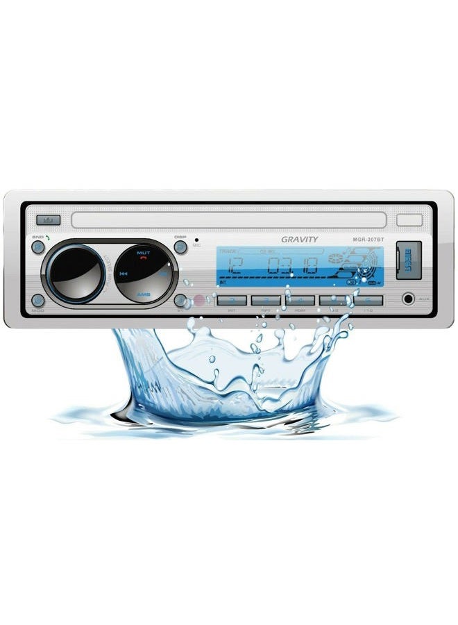 Compare MGR207BT 200W A2DP True Marine Stereo AM FM Radio Media Player Receiver with Bluetooth for Boat, ATV, RV, Car, Motorcycle at KSA Price