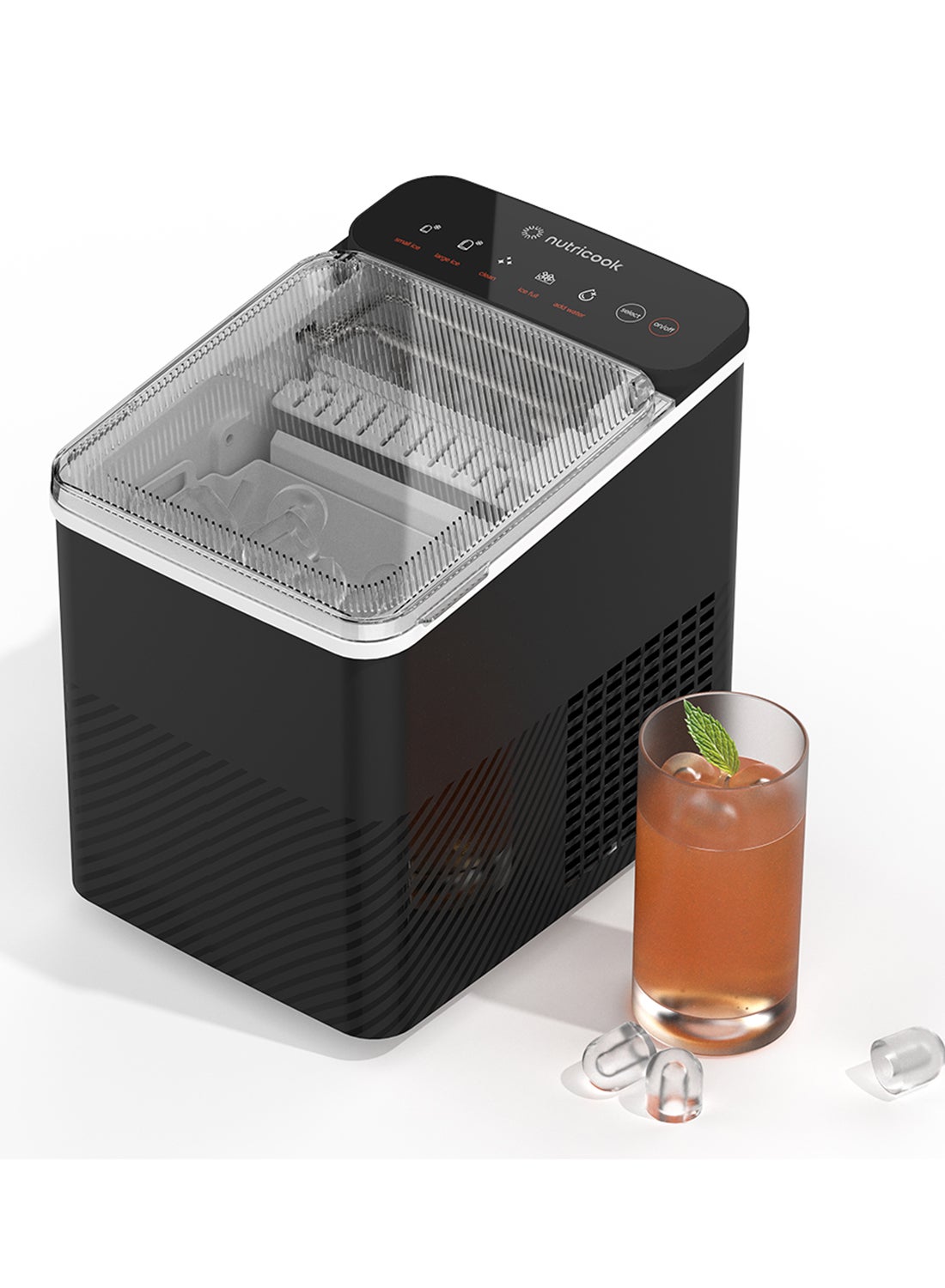 Icy Bullet Ice Maker, Rapid 7-Minute Ice…