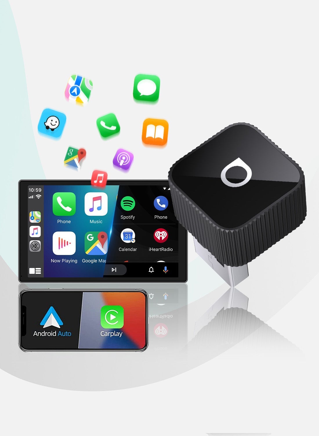 Ottocast Mini Cube 3.0 Wireless CarPlay & Android…