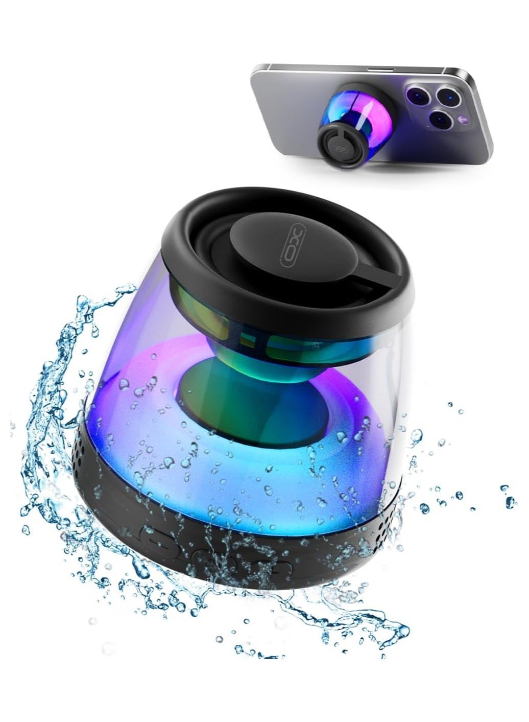 Compare Magnetic Bluetooth Speaker, XO Portable Bluetooth Speaker with RGB Light at KSA Price