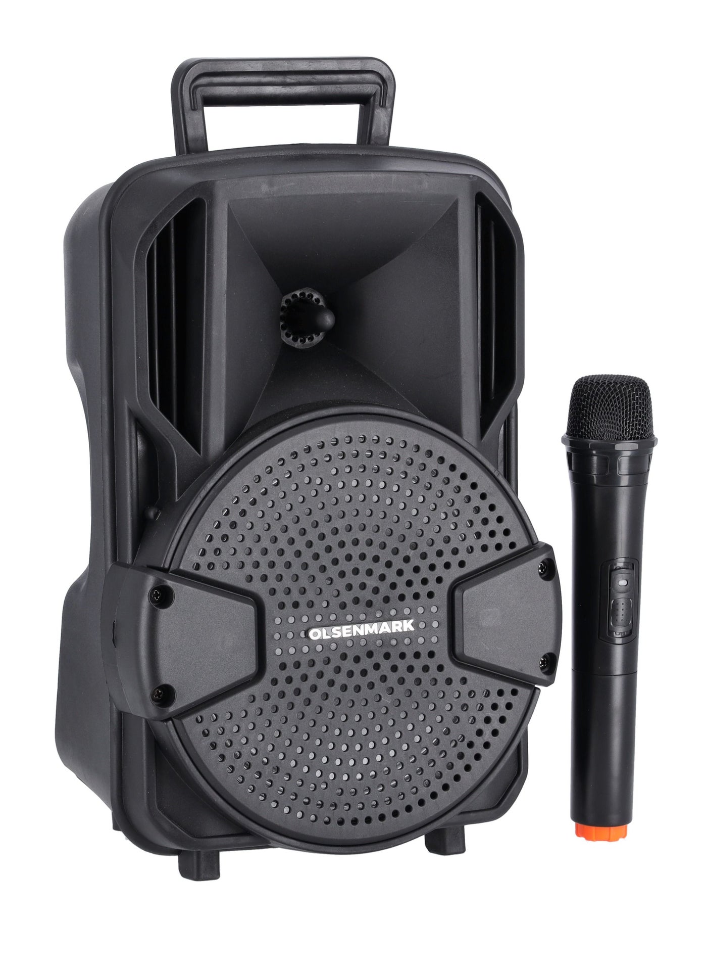 Compare Rechargeable Party Speaker , 8 Inch, OMMS1283 | 8000W PMPO | 7.4V 1800mAh Battery | USBTFFMBTRemoteLED DisplayAUX InMIC at KSA Price