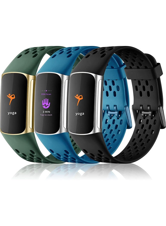 (Pack of 3) Silicone Band For Fitbit Charge…