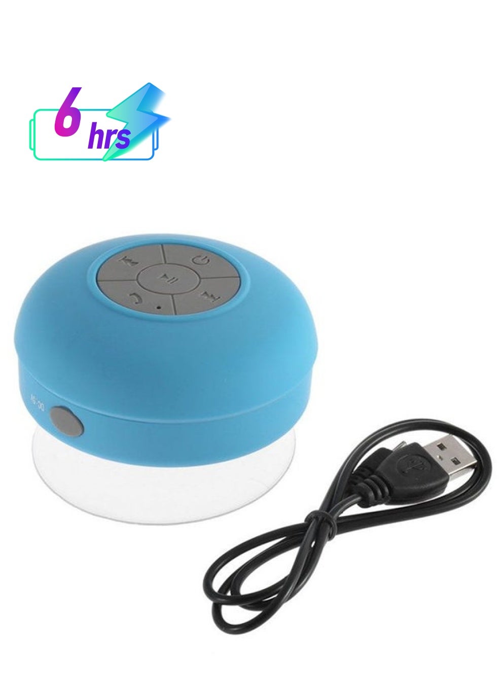 Compare Wireless Waterproof Bluetooth Speaker With Mic Blue at KSA Price