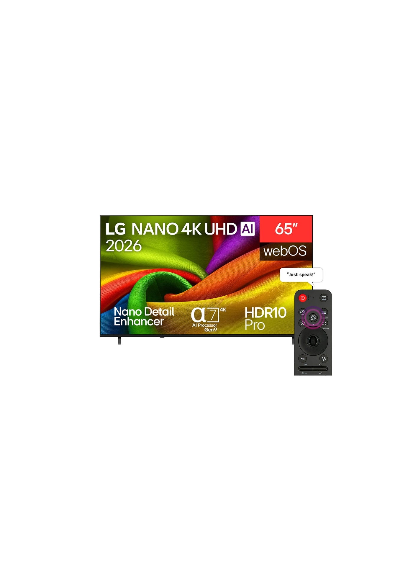 65 inch LG NANO 4K UHD AI NU84 Smart…