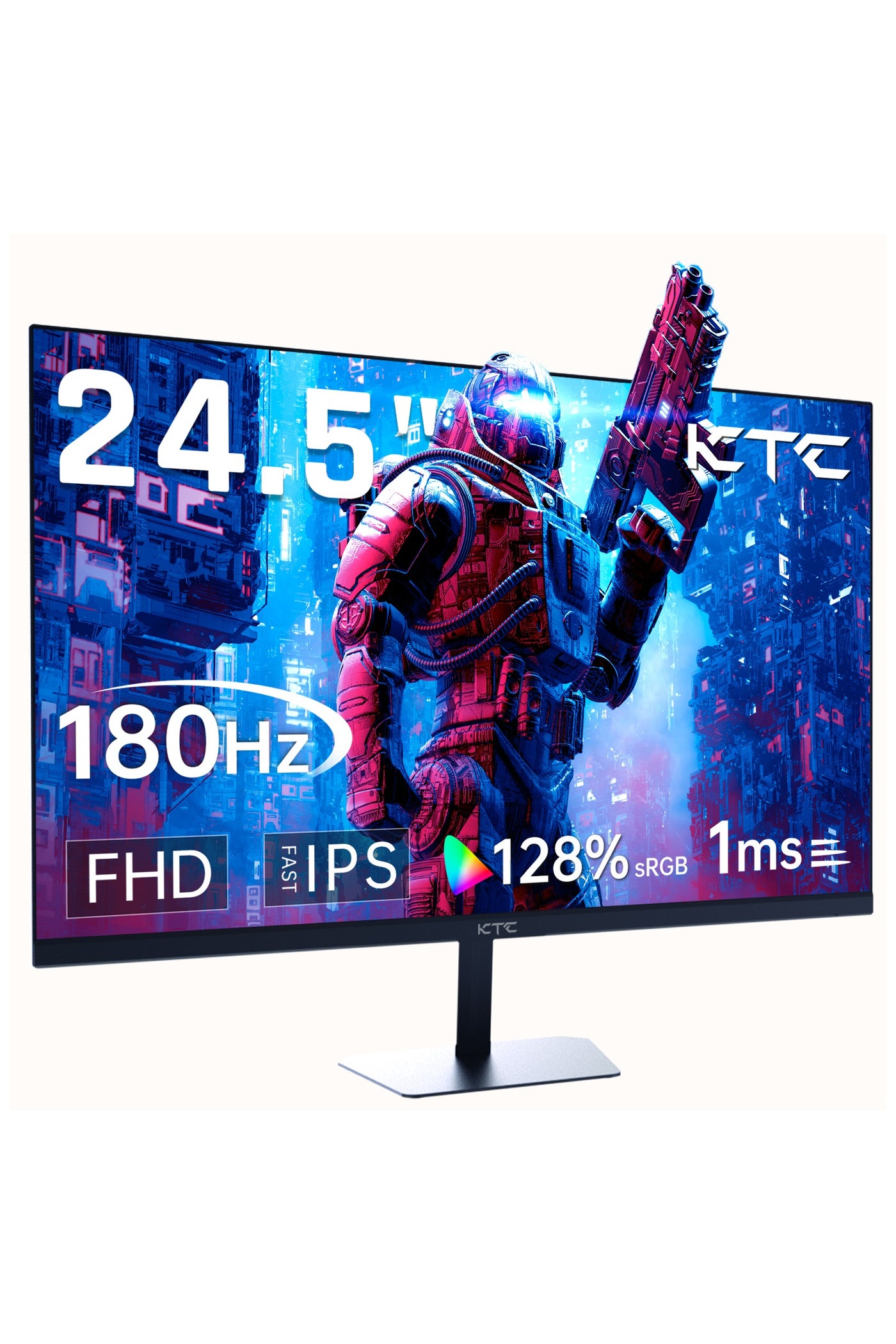 Compare KTC 25 Inch 180Hz Gaming Monitor, FHD 1080P Fast IPS Frameless Computer Monitor with Adaptive Sync, Eye Care PC Gamer Monitor, HDMIx2, DisplayPort, VESA Mountable, Tilt Adjustable, H25T7 at KSA Price