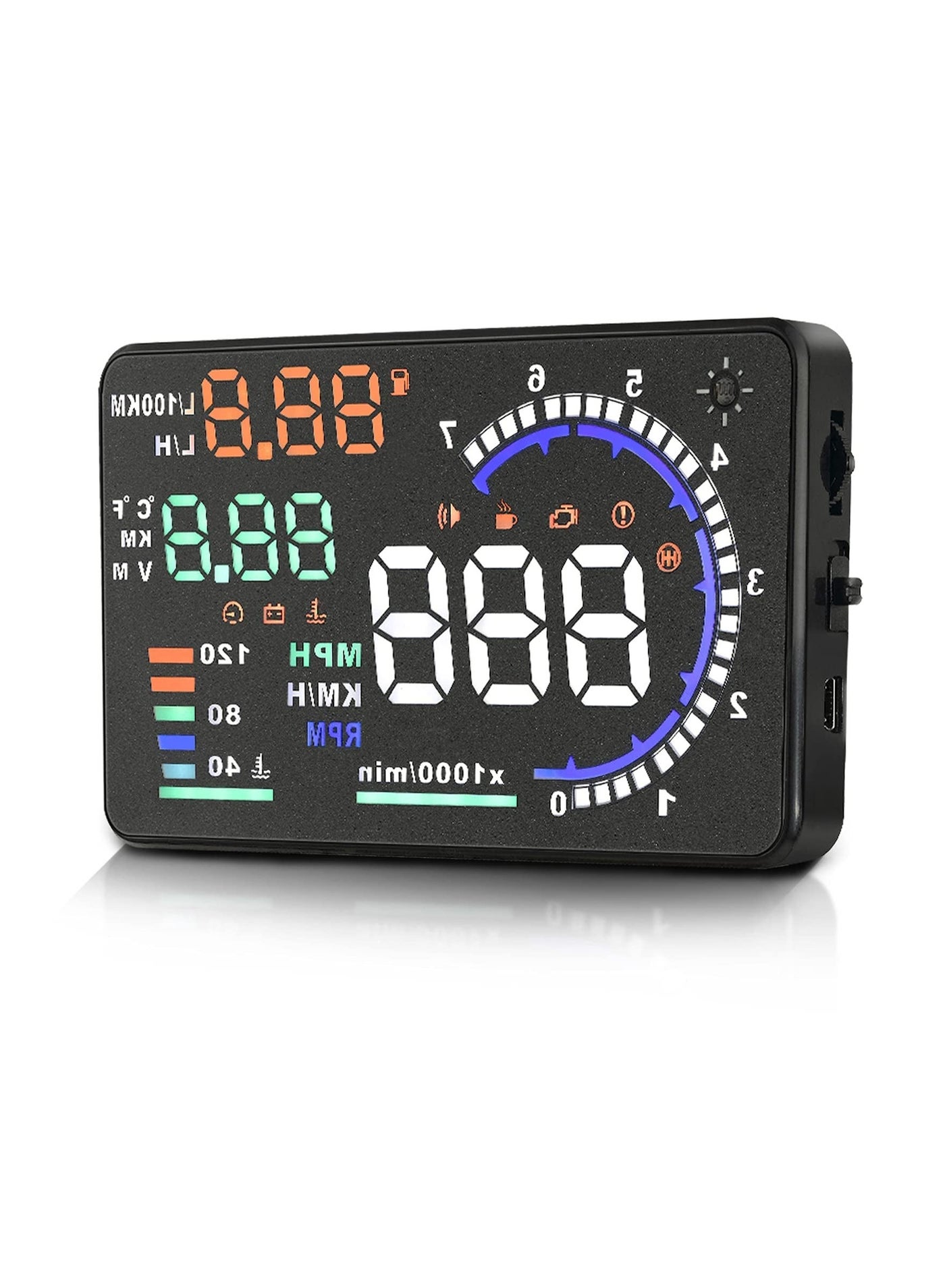 HUD Display for Cars OBD2, A8 Head-up 5.5…