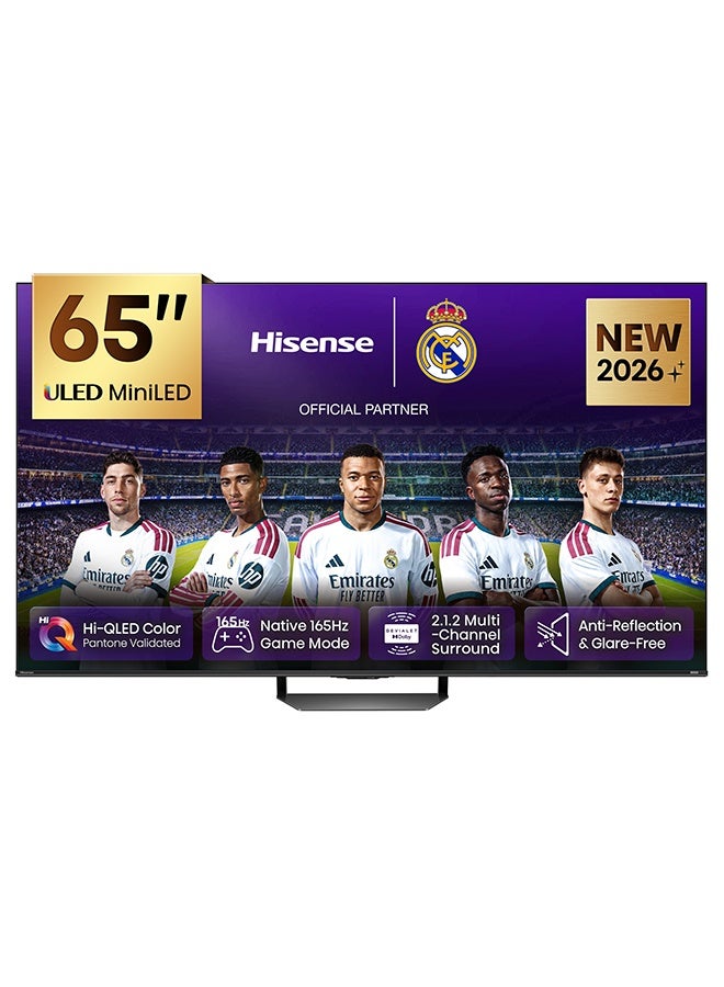 Compare Hisense 65U7S PRO 65Inch 4K HiQLED MiniLED Pro Smart TV with 165Hz Game Mode, Dolby Vision IQ, AMD FreeSync Premium Pro, IMAX Enhanced, AntiReflection PRO 2026 Model 65U7S PRO black at KSA Price